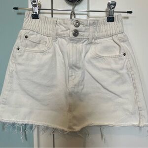 Zara Teen’s White Denim Skirt